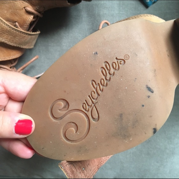 Seychelles Heeled Open Toe Bootie Anthropologie - Picture 2 of 4